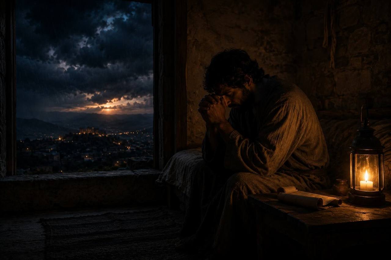 مزمور ٤ — بسَلاَمَةٍ أَضْطَجِعُ بَلْ أَيْضاً أَنَامُ