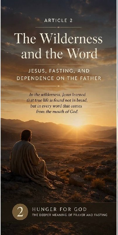 Jesus in the Wilderness — Fasting and Total Dependence on God | Moheb Mina